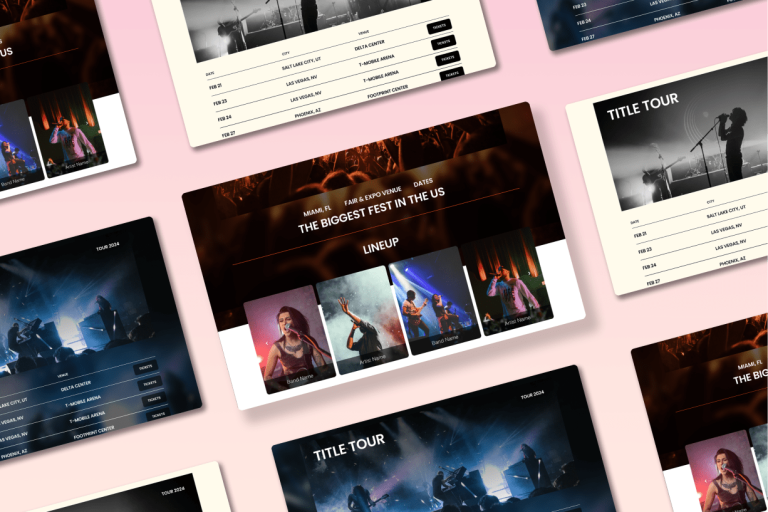 White label Storefront Layouts for Dynamic Ticket Purchasing.