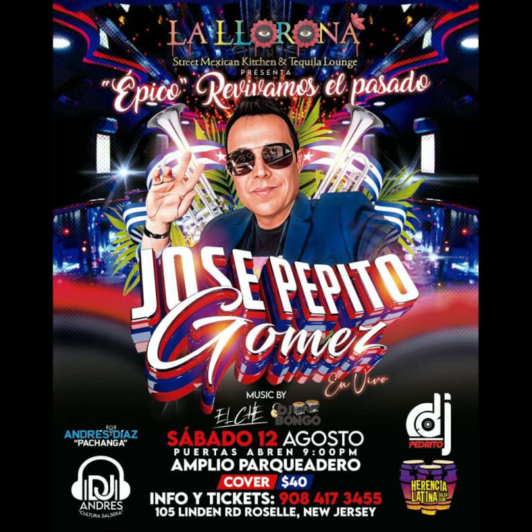 Event - JOSE PEPITO GOMEZ EN VIVO ! ROSELLE NEW JERSEY - Roselle, New Jersey - August 12, 2023 | concert tickets