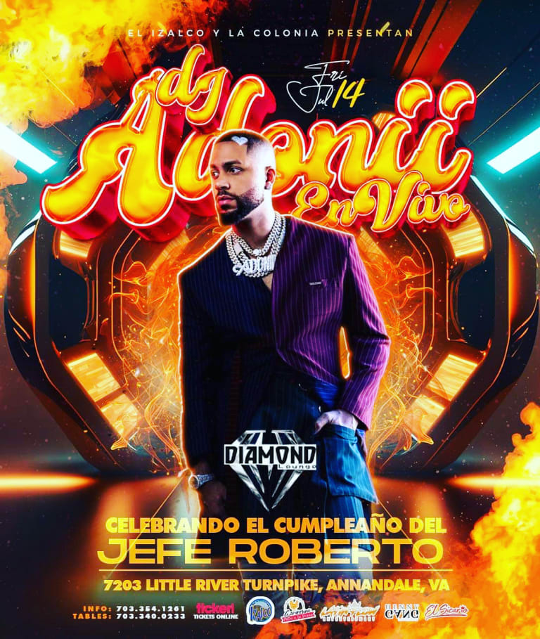 Event - DJ ADONIS - Annandale, Virginia - July 14, 2023 | concert tickets
