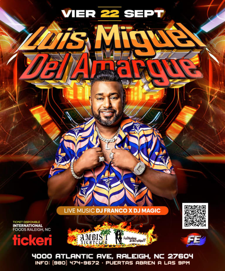 Event - LUIS MIGUEL DEL AMARGUE ****CANCELADO***** - Raleigh, North Carolina - September 22, 2023 | concert tickets