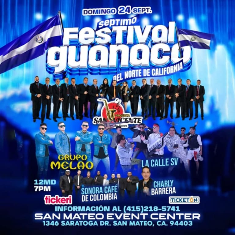 Event - Séptimo Festival Guanaco del Norte de California  - San Mateo, California - 24 de septiembre de 2023 | concert tickets