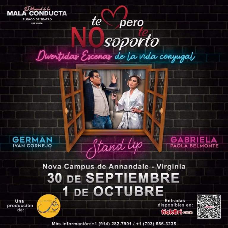 Event - TE AMO PERO NO TE SOPORTO! STAND UP -“Germán y Gabriela" - Annandale, Virginia - September 30, 2023 | concert tickets