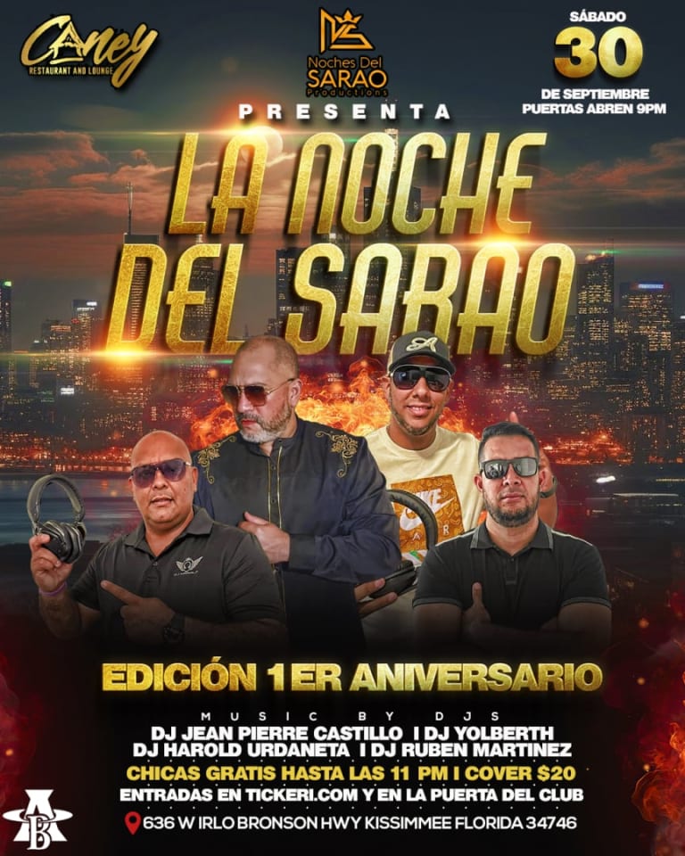 Event - La noche del Sarao - Kissimmee, Florida - September 30, 2023 | concert tickets