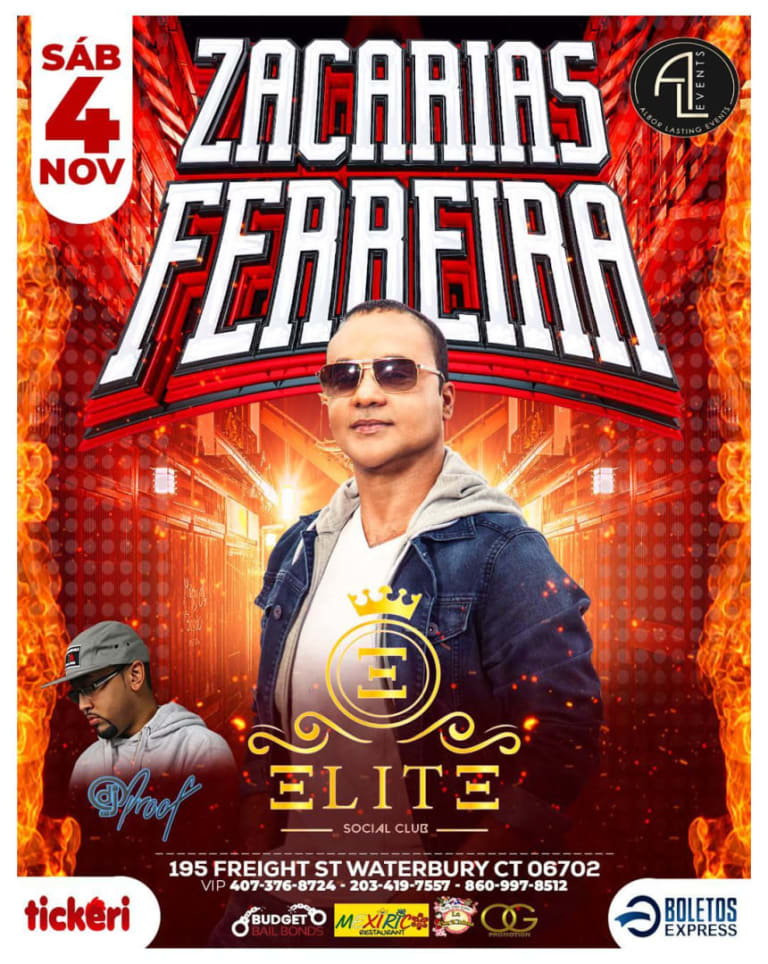 Event - ZACARIAS FERREIRA EN CONCIERTO ! - WATERBURY, Connecticut - November 4, 2023 | concert tickets