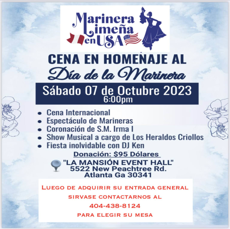 Event - Cena de Homenaje a La Marinera - Chamblee, Georgia - October 7, 2023 | concert tickets