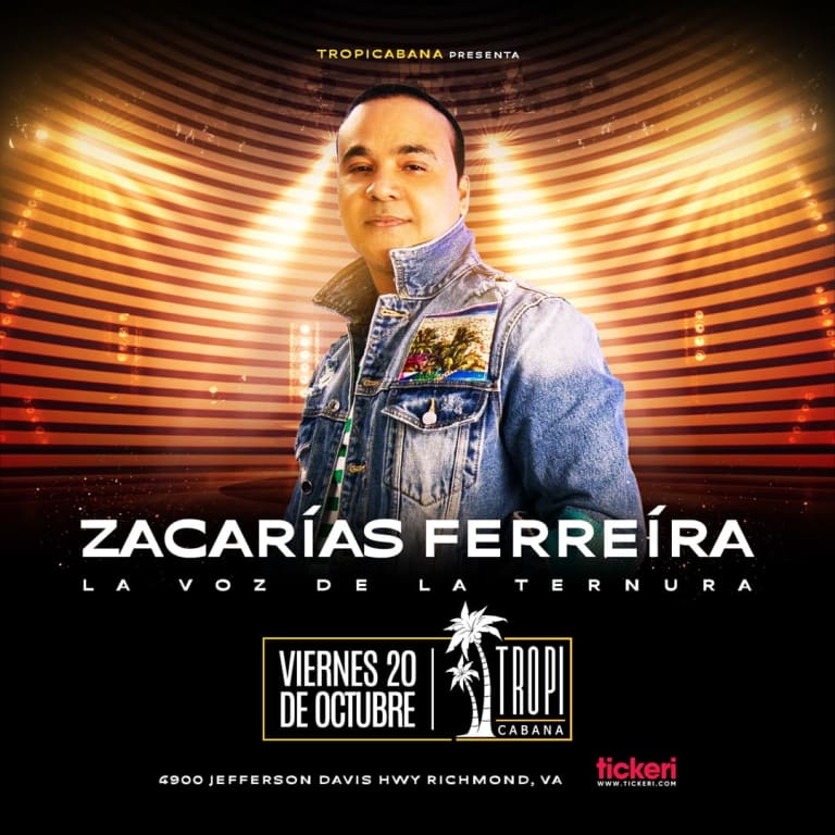 Event - ZACARIAS FERREIRA EN CONCIERTO ! - Richmond, Virginia - October 20, 2023 | concert tickets