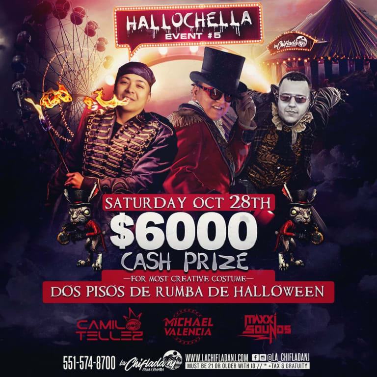 Event - HALLOCHELLA Event # 5 AT LA CHIFLADA - Paterson, New Jersey - 28 de octubre de 2023 | concert tickets