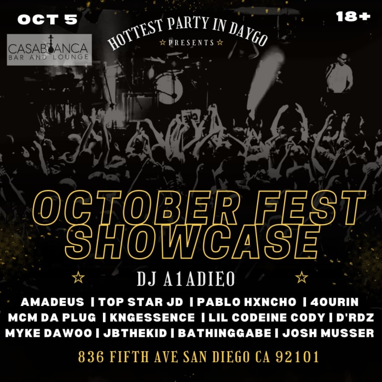 Event - October fest (Jb the kid/4ourin) - San Diego, California - 5 de octubre de 2023 | concert tickets