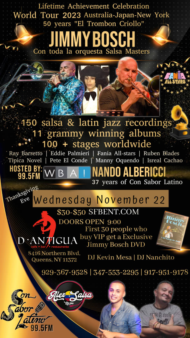 Event - Jimmy Bosch 50 years World Tour New York Edition - jackson heights, New York - November 22, 2023 | concert tickets