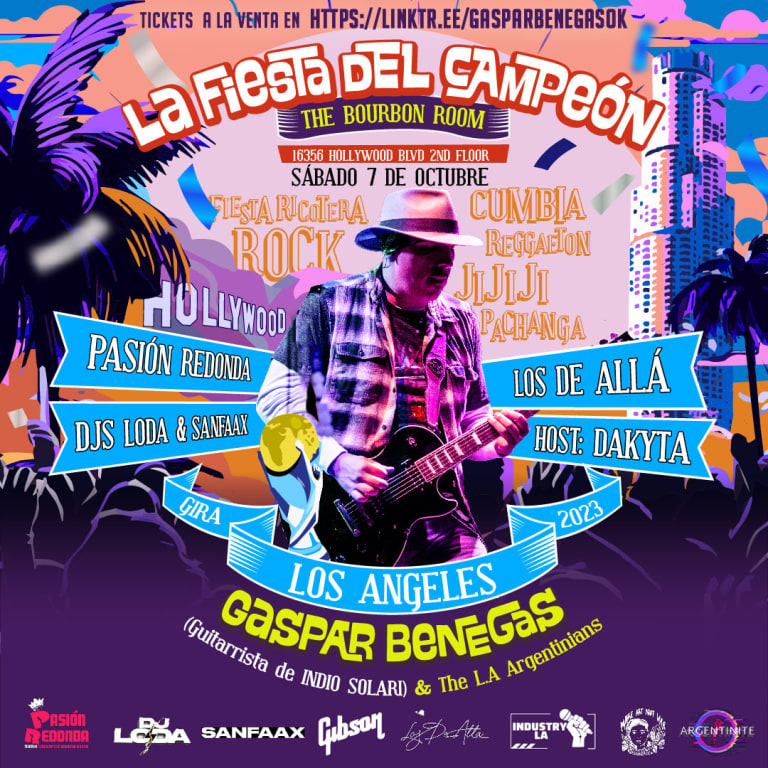 Event - La Fiesta Del Campeón (feat. Gaspar Benegas & The L.A. Argentinians) - Los Angeles, California - October 7, 2023 | concert tickets