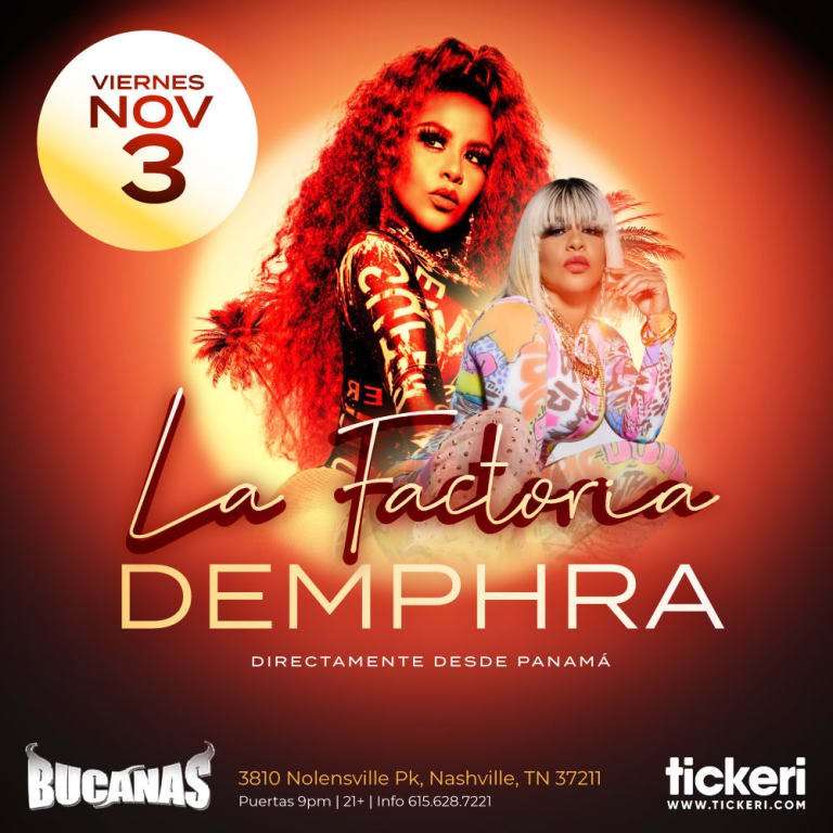Event - LA FACTORIA EN NASHVILLE - Nashville, Tennessee - November 3, 2023 | concert tickets