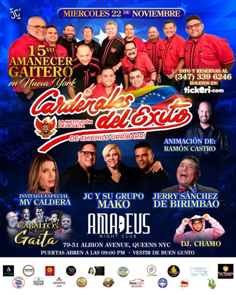 Event - 15avo Amanecer Gaitero - Queens, New York - 22 de noviembre de 2023 | concert tickets