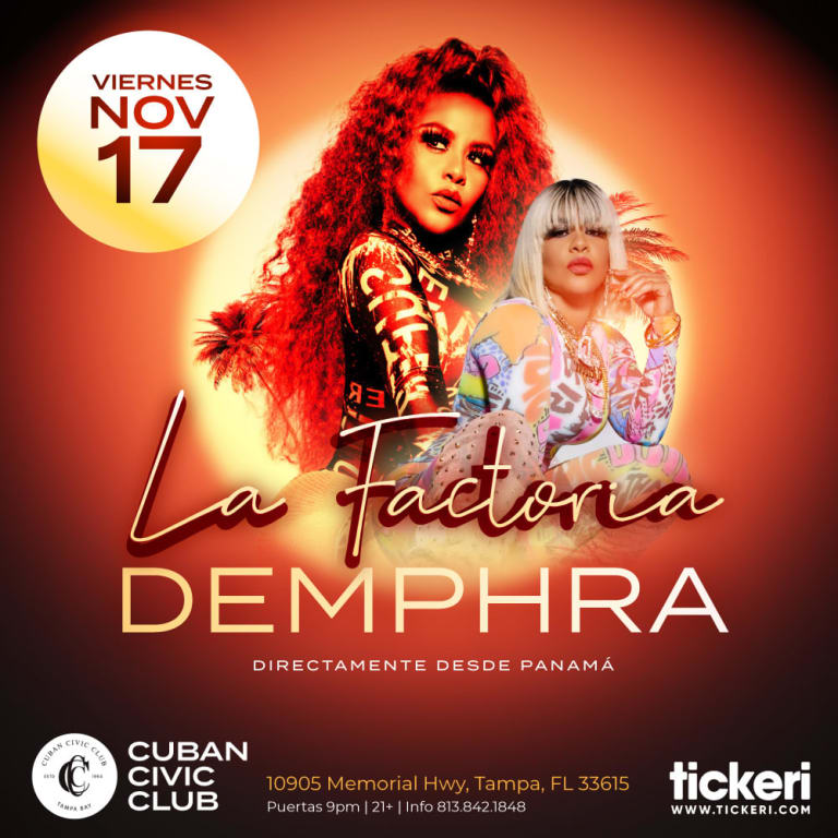 Event - LA FACTORIA EN TAMPA - Tampa, Florida - November 17, 2023 | concert tickets