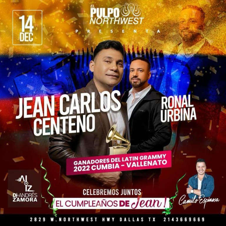 Event - JEAN CARLOS CENTENO EN CONCIERTO! BOLESTOS DISPONIBLES EN LA PUERTA - Dallas, Texas - December 14, 2023 | concert tickets
