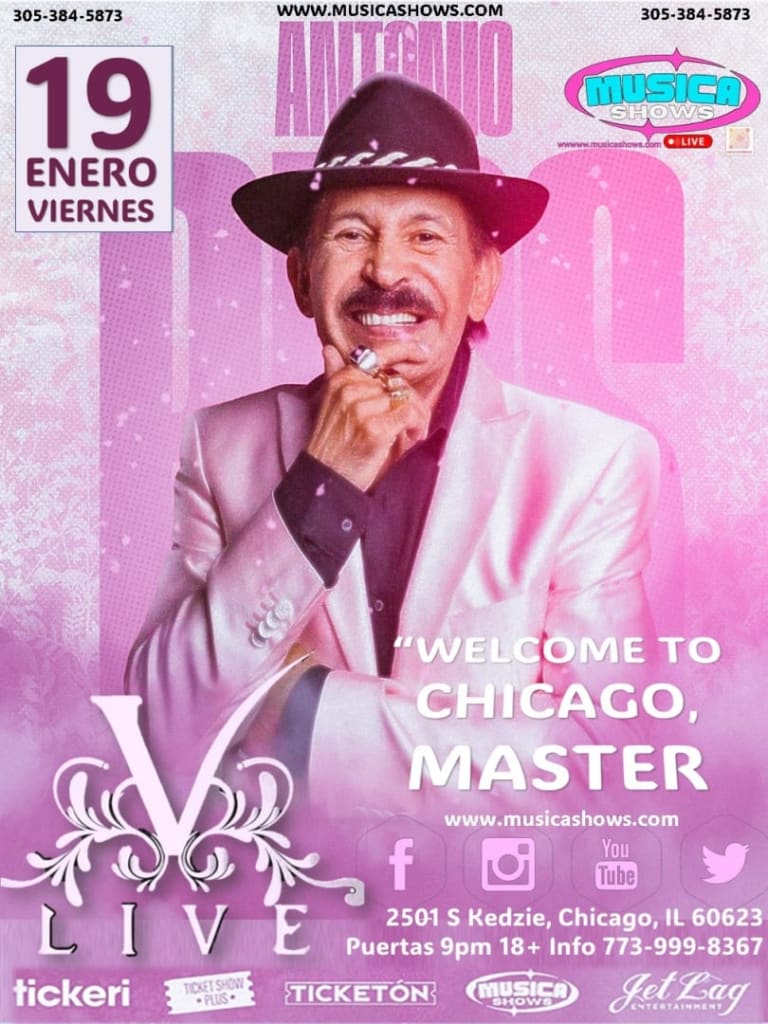 Event - ANTONIO RIOS EN CONCIERTO ! MShows - Chicago, Illinois - January 19, 2024 | concert tickets