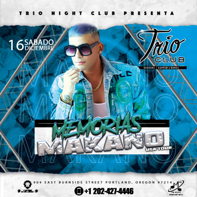 Event - Makano Memorias Tour USA en Portland - Portland, Oregon - 16 de diciembre de 2023 | concert tickets