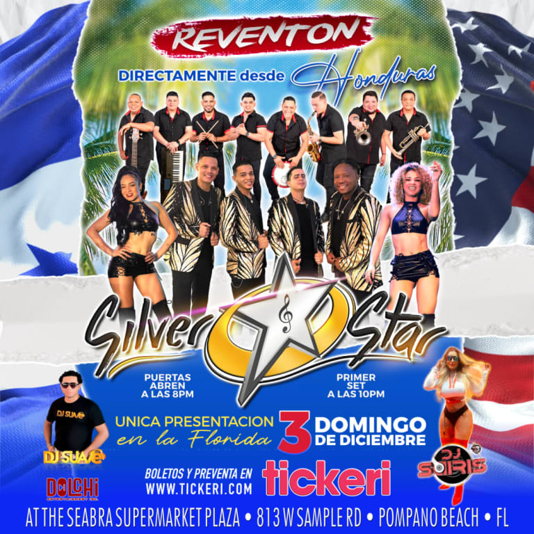 Event - Los Silver Star de Honduras en el Reventon - Pompano Beach, Florida - December 3, 2023 | concert tickets