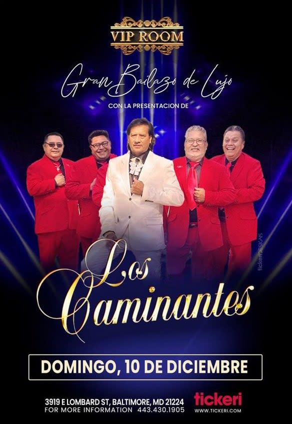 Event - LOS CAMINANTES EN CONCIERTO! - Baltimore, Maryland - December 10, 2023 | concert tickets