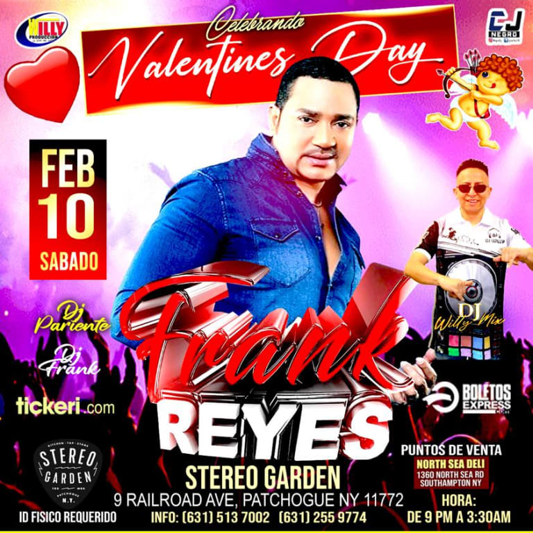 Event - FRANK REYES EN CONCIERTO ! - Patchogue, New York - February 10, 2024 | concert tickets