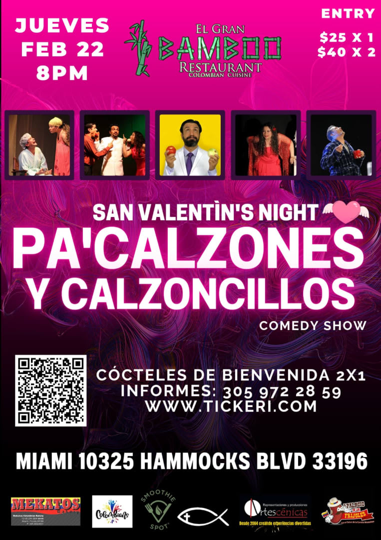 Event - San Vanlentín's Night Comedy Show Para Enamora2  - Miami, Florida - February 22, 2024 | concert tickets