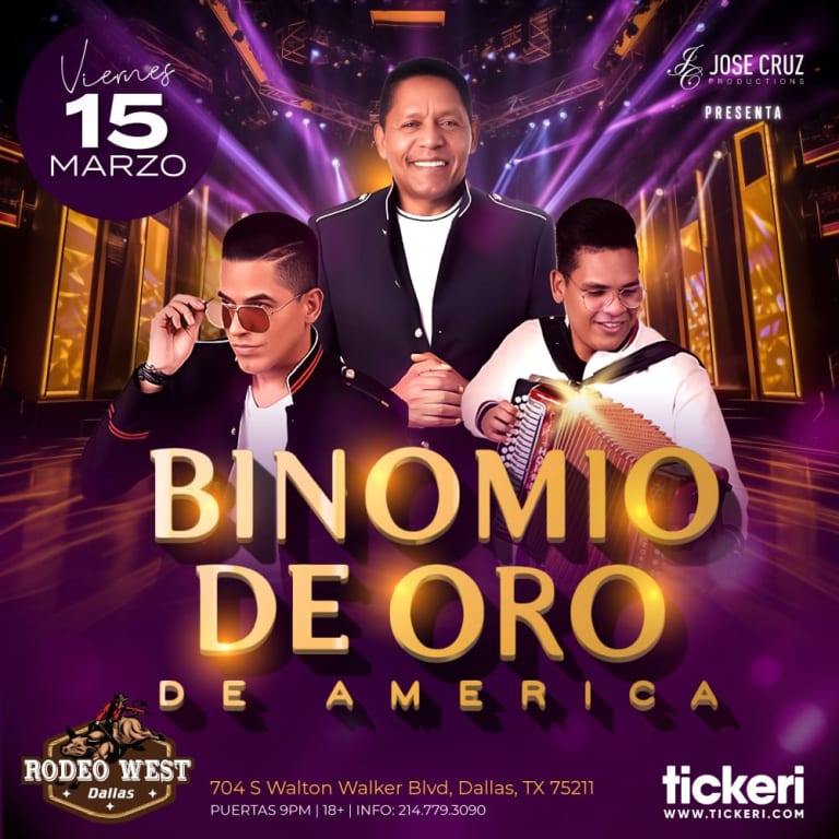 Event - BINOMIO DE ORO EN DALLAS - Dallas, Texas - March 15, 2024 | concert tickets