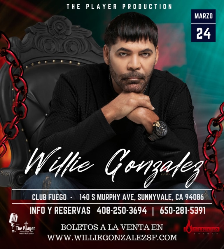 Event - WILLIE GONZALEZ EN SAN FRANCISCO - Sunnyvale, California - March 24, 2024 | concert tickets