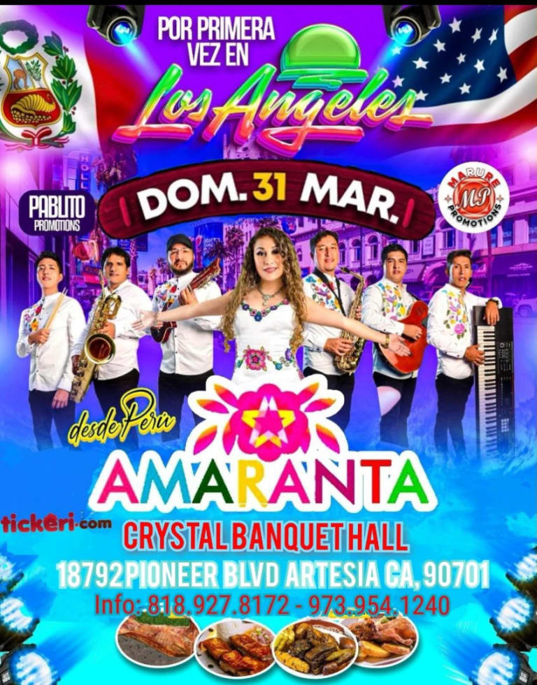 Event - AMARANTA EN LOS ANGELES  - Artesia, California - March 31, 2024 | concert tickets