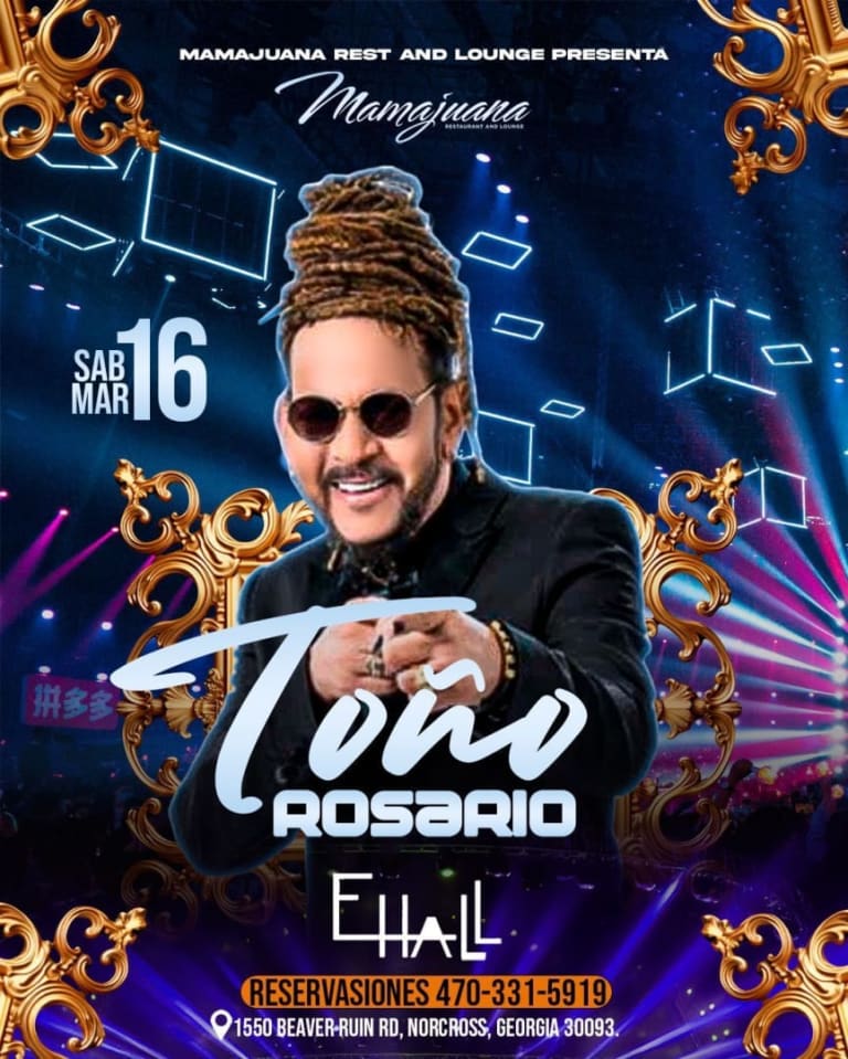Event - TOÑO ROSARIO EN CONCIERTO ! - Norcross, Georgia - March 16, 2024 | concert tickets