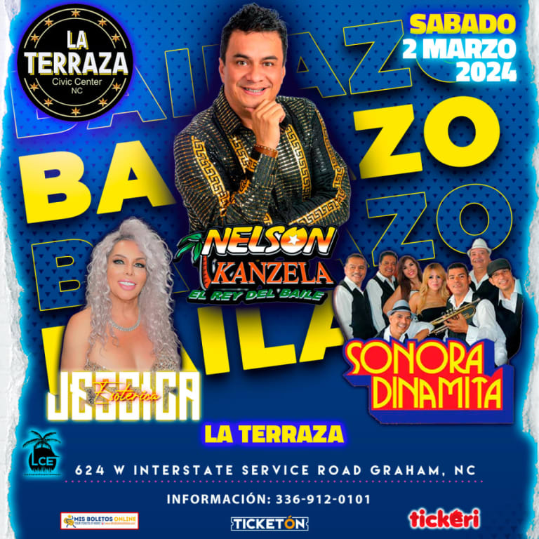 Event - NELSON KANZELA, JESSICA ESOTERICA EN VIVO - Graham, North Carolina - March 2, 2024 | concert tickets