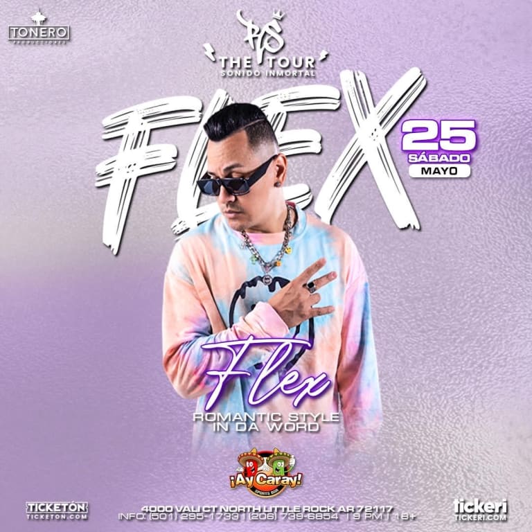 Event - FLEX ROMANTIC STYLE EN LITTLE ROCK ARKANSAS - North Little Rock, Arkansas - 25 de mayo de 2024 | concert tickets