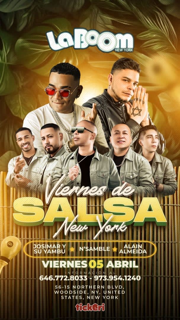 Event - Salsa y Timba  en New York con Josimar-Nsamble-Alain Almeida - Woodside, New York - 5 de abril de 2024 | concert tickets