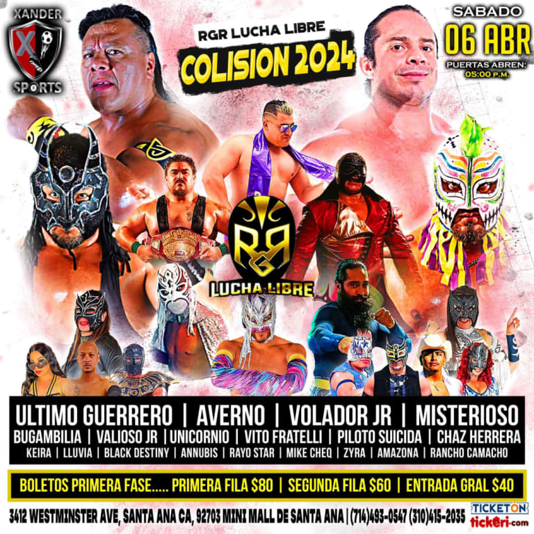 Event - RGR LUCHA LIBRE COLISION 2024  - SANTA ANA, California - April 6, 2024 | concert tickets