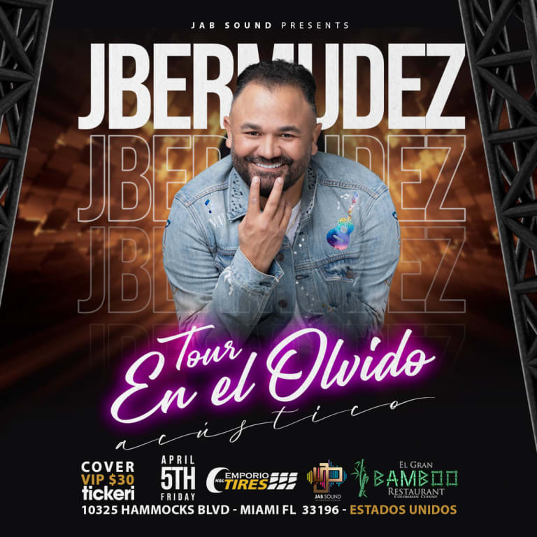 Event - J Bermudez: Tour EN El Olvido - EN MIAMI CON LO MEJOR DEL VALLENATO.  - Miami, Florida - 5 de abril de 2024 | concert tickets