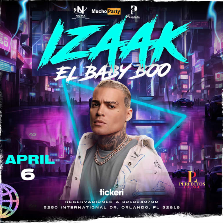 Event - Izaak "El Baby Boo"  - Orlando, Florida - April 6, 2024 | concert tickets