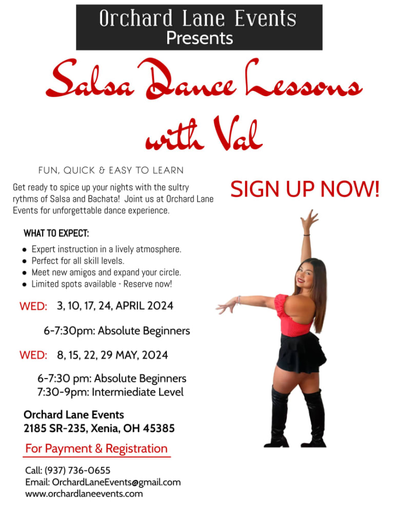 Event - Salsa & Bachata Lessons - Xenia, Ohio - April 3, 2024 | concert tickets