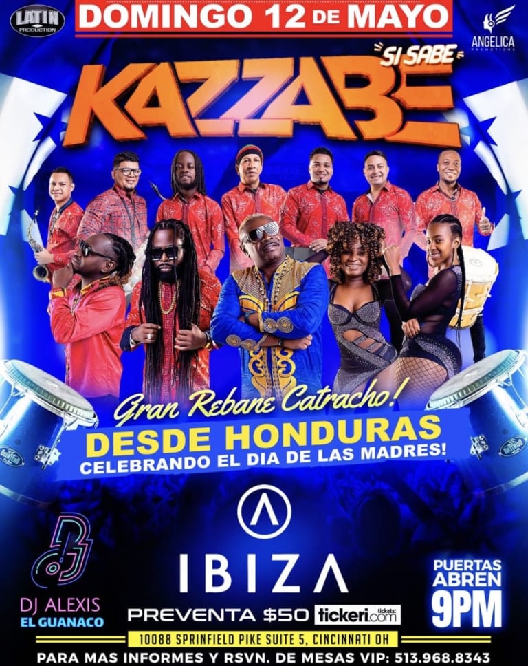 Event - Grupo Kazzabe Rebane Catracho - CINCINNAT, Ohio - May 12, 2024 | concert tickets