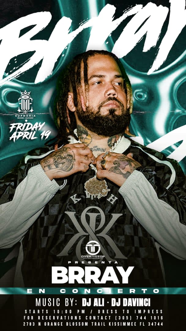 Event - BRRAY EUPHORIA ORLANDO VIERNES 19 DE ABRIL - Kissimmee, Florida - April 19, 2024 | concert tickets