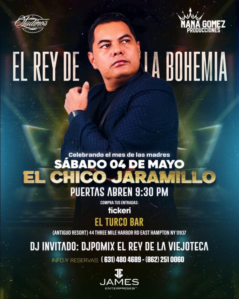 Event - El Chico Jaramillo  - East Hampton, New York - May 4, 2024 | concert tickets
