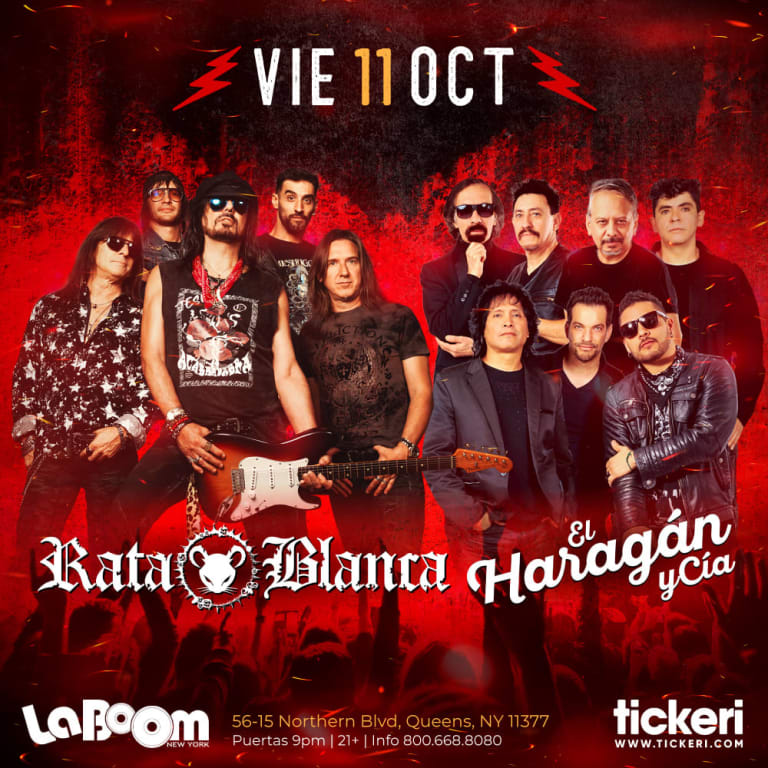 Event - RATA BLANCA , EL HARAGAN Y CIA EN QUEENS  - Woodside, New York - October 11, 2024 | concert tickets