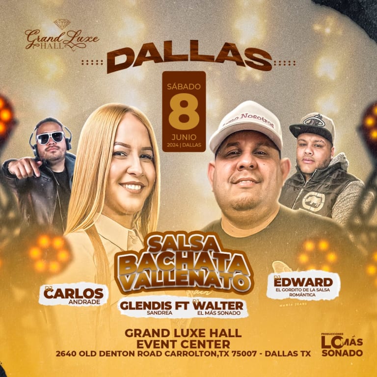 Event - Noche latina de Salsa, Bachata y Vallenato  - Carrollton, Texas - June 8, 2024 | concert tickets