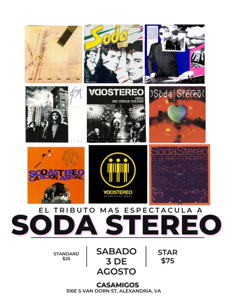 Event - SODA STEREO- El tributo- Alexandria VA- Experiencia Stereo - Alexandria, Virginia - 3 de agosto de 2024 | concert tickets