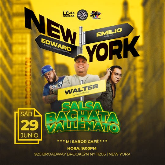 Event - Noche latina de salsa, vallenato y bachata - Brooklyn, New York - June 29, 2024 | concert tickets
