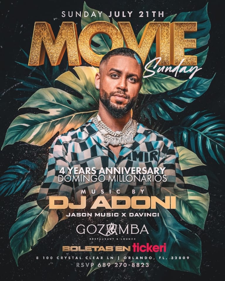 Event - DJ ADONI EN GOZAMBA - Orlando, Florida - July 21, 2024 | concert tickets