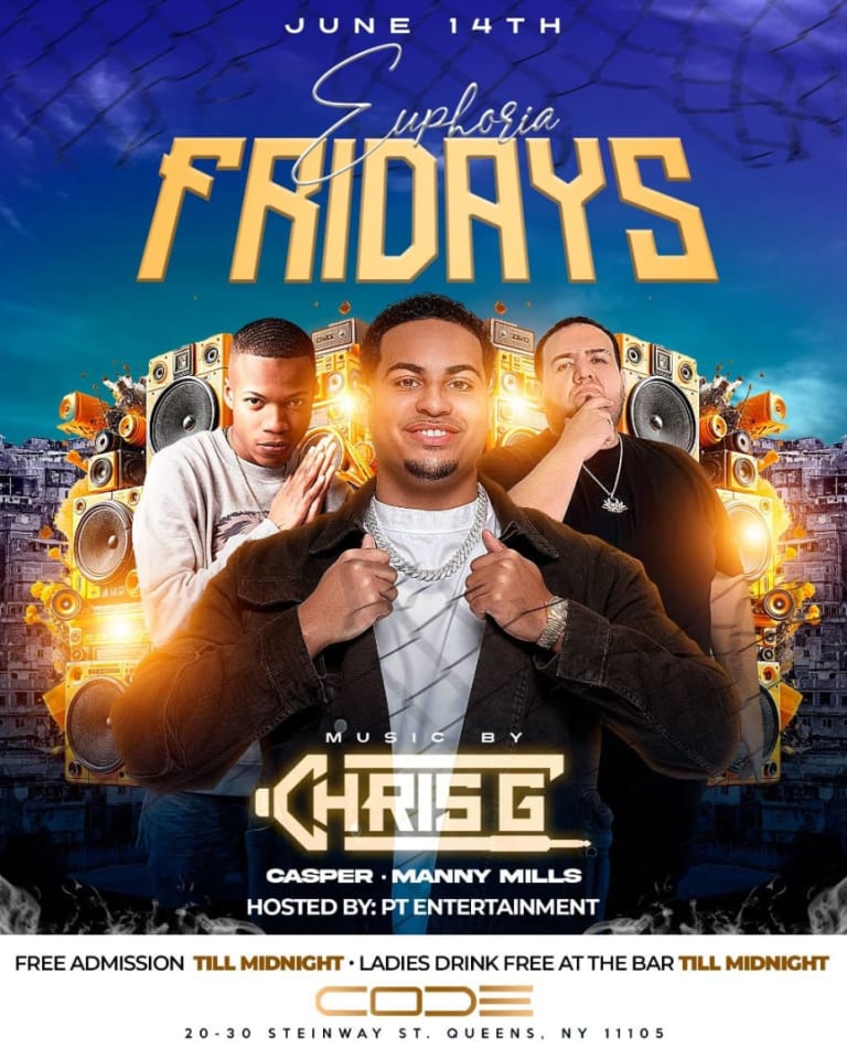 Event - Euphoria Fridays Fathers Day Weekend At Code Astoria - Astoria, New York - June 14, 2024 | concert tickets