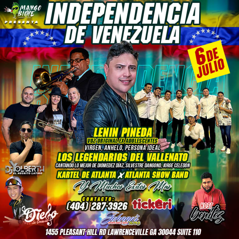 Event - INDEPENDENCIA DE VENEZUELA EN ATLANTA ! - Lawrenceville, Georgia - July 6, 2024 | concert tickets
