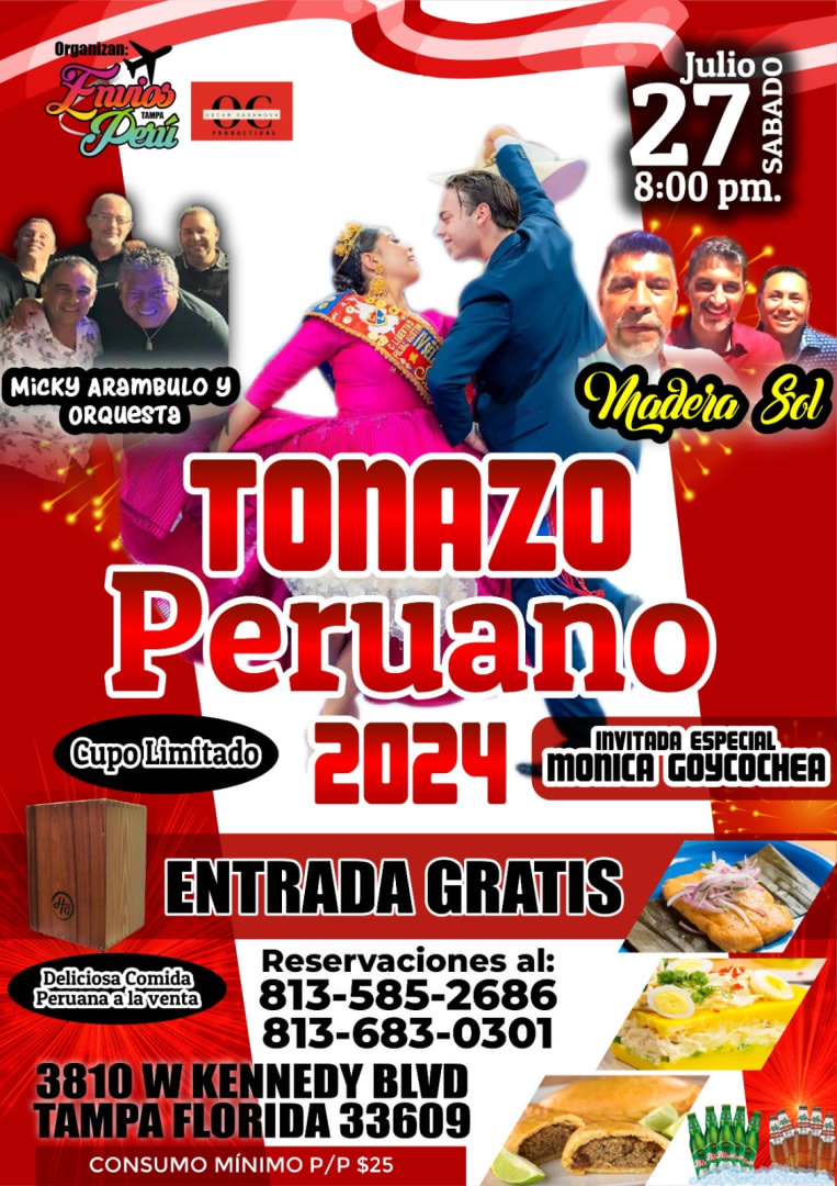 Event - Tonazo Peruano 2024 🇵🇪✨ - Tampa, Florida - 27 de julio de 2024 | concert tickets