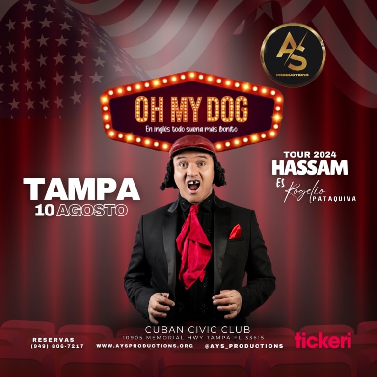 Event - HASSAM " OH MY DOG" EN TAMPA - Tampa, Florida - August 10, 2024 | concert tickets