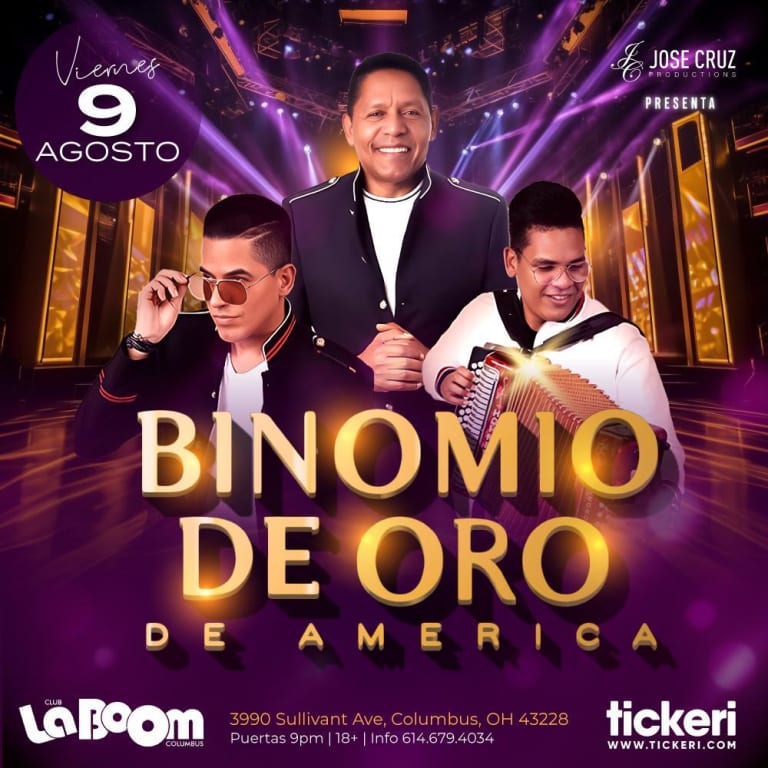 Event - BINOMIO DE ORO EN COLUMBUS - Columbus, Ohio - August 9, 2024 | concert tickets