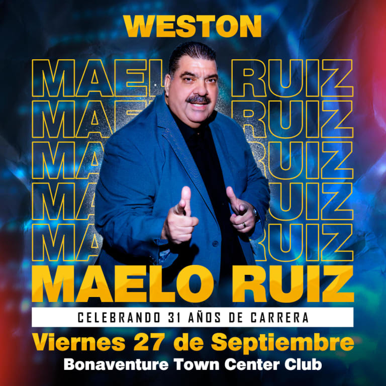 Event - MAELO RUIZ EN WESTON - ¡Celebrando 31 años de Carrera¡ - Weston, Florida - September 27, 2024 | concert tickets