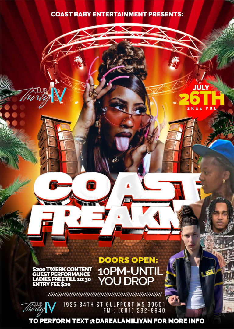 Event - Coast FreakNik - Gulfport, Mississippi - July 26, 2024 | concert tickets